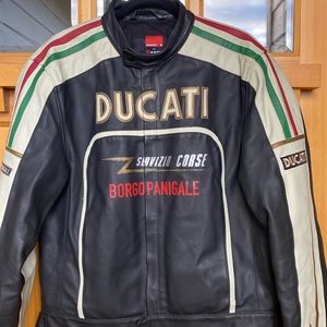 DUCATI Leather stripe Jacket Men’s XL